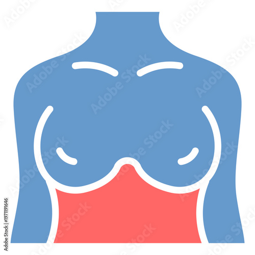 Breast Augmentation Vector Icon