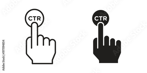 CTR icon concepts pack. icon set vector illustrations eps10
