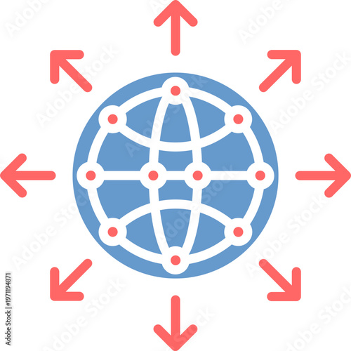 Network Expansion Vector Icon