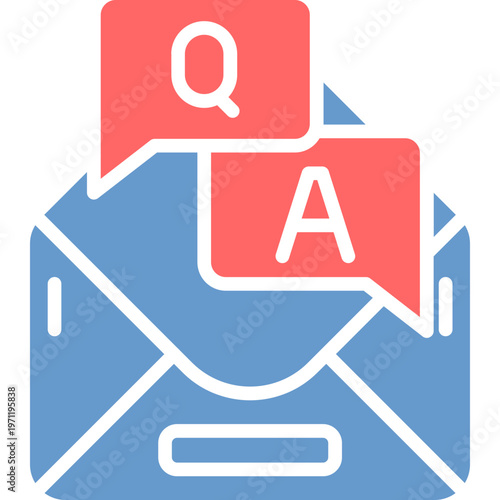 Canvas Print Answer Vector Icon