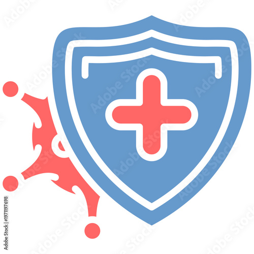 Immune System Shield Vector Icon