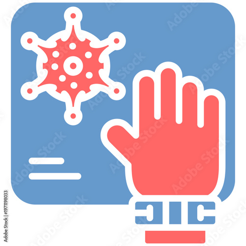 Contaminated Surfaces Vector Icon