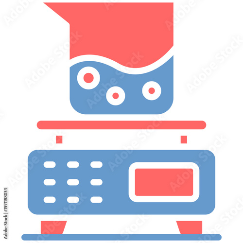 Analytical Balance Vector Icon