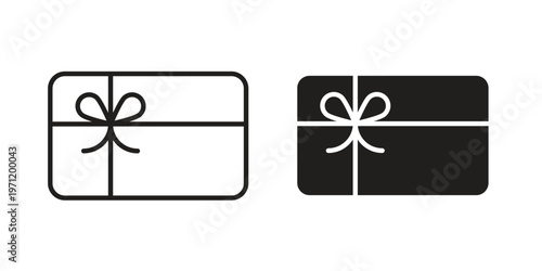Gift voucher icon concepts pack. icon set vector illustrations eps10