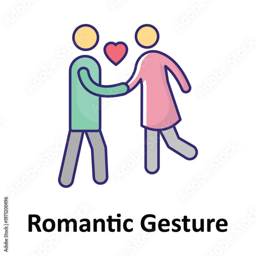 Romantic Gesture Vector icon which can easily modify or edit