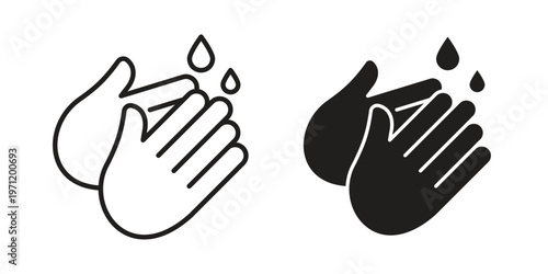 Handwashing icon concepts pack. icon set vector illustrations eps10