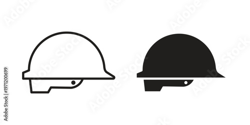 Hard hat icon concepts pack. icon set vector illustrations eps10