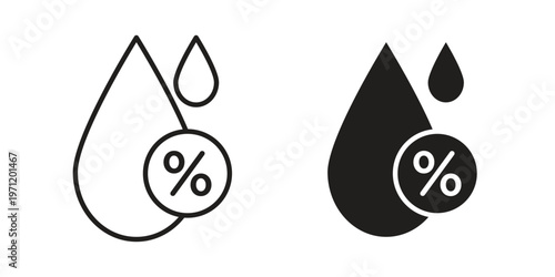 Humidity icon concepts pack. icon set vector illustrations eps10
