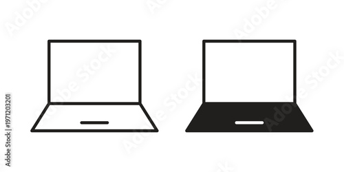 Laptop icon concepts pack. icon set vector illustrations eps10