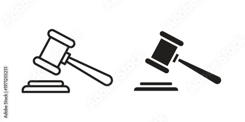 Law icon concepts pack. icon set vector illustrations eps10