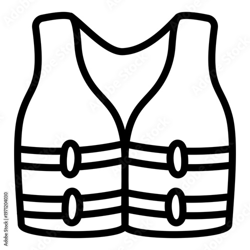 Linear design icon of labor jacket