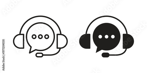 Live chat icon concepts pack. icon set vector illustrations eps10