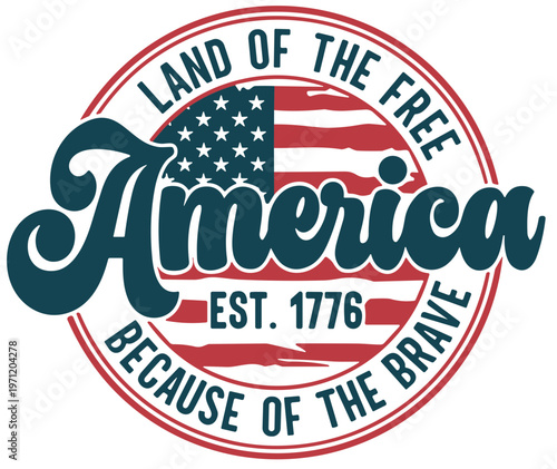 America land of free SVG