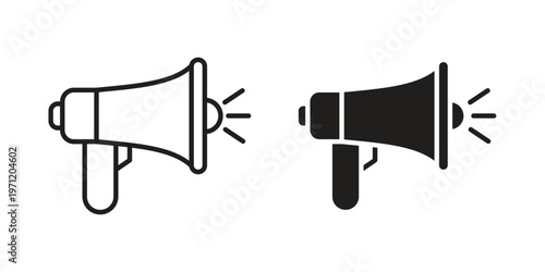 Loud Speaker icon concepts pack. icon set vector illustrations eps10