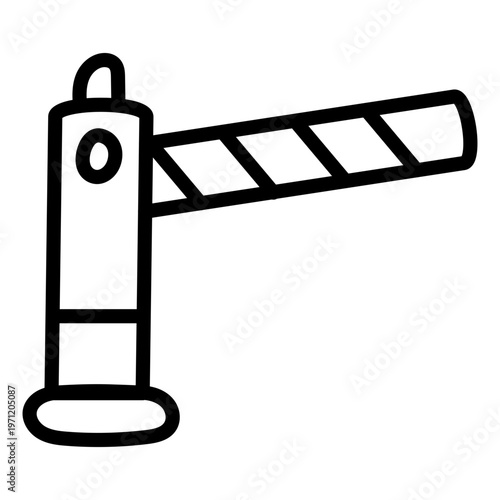Trendy vector design of boom gate