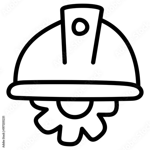 Modern design icon of hard hat