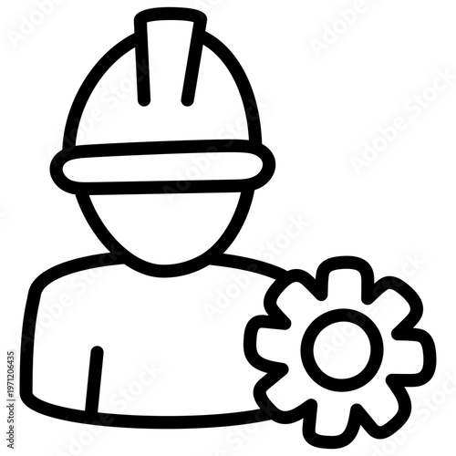 Trendy design icon of labour management 