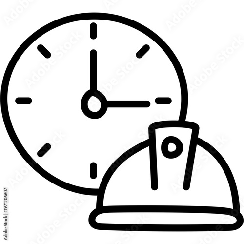 Creative design icon of working hours