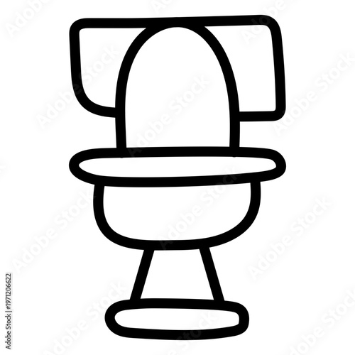 An icon design of commode