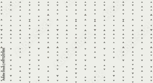 Abstract repeating pattern of tiny, monochromatic triangles creating a subtle and contemporary geometric background texture for minimalist and modern designs