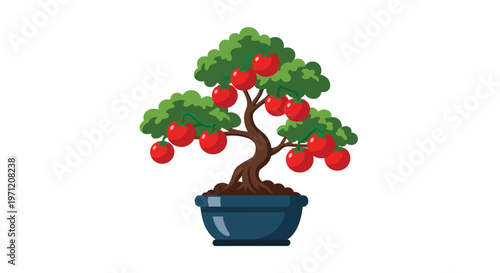 Bonsai Tomato Tree in a Pot