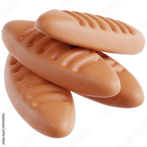 Freshly baked brown bread loaves, a delicious and versatile staple for any meal, ready to be enjoyed