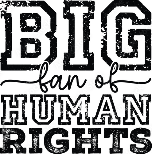Big Fan Of Human Rights, Women's Rights T-shirt, Feminist T-shirt