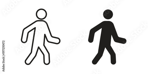 Pedestrian icon concepts pack. icon set vector illustrations eps10