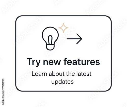 Soft onboarding nudge and subtle feature suggestion in digital products without forcing user action, a simple interface card with a small arrow and a