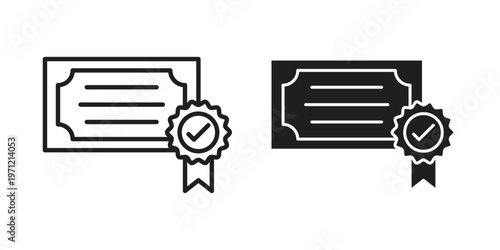 Qualification icon concepts pack. icon set vector illustrations eps10
