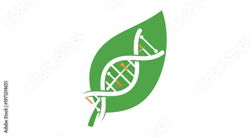 A symbolic representation of plant life, nature, and genetic research and development