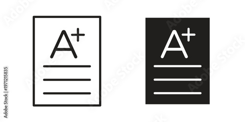 Report card icon concepts pack. icon set vector illustrations eps10