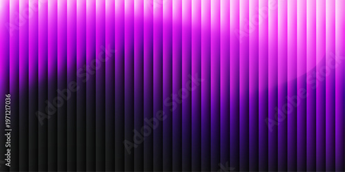 Abstract Rippled Glass Texture Background with Purple and Black Gradient Stripes