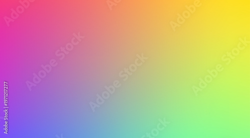 Vibrant rainbow gradient background with soft blur effect. Modern abstract spectrum featuring vivid colors from red to purple, perfect for digital design templates and creative wallpapers.