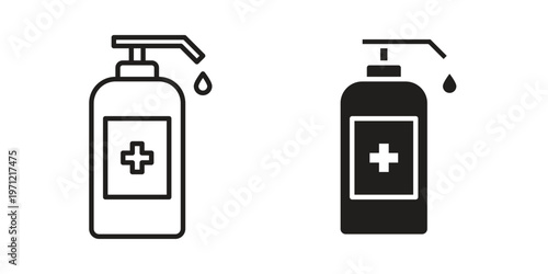 Sanitizer icon concepts pack. icon set vector illustrations eps10