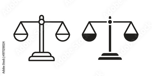 Scales icon concepts pack. icon set vector illustrations eps10