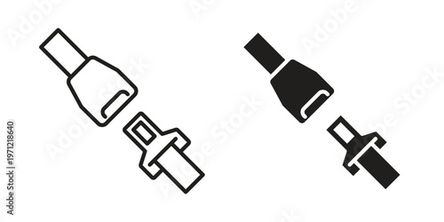 Seatbelt icon concepts pack. icon set vector illustrations eps10