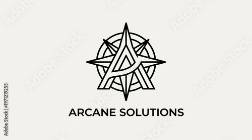 Arcane Solutions Logo Design.