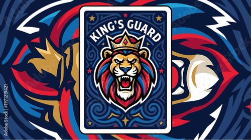 Lion King Playing Card Design.