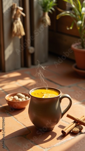 Golden Wellness: Turmeric Ginger Cinnamon Tea