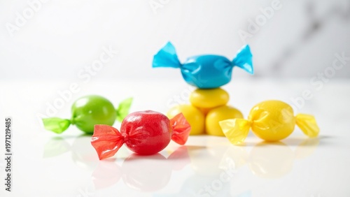 Vibrant Assortment of Glossy Wrappers