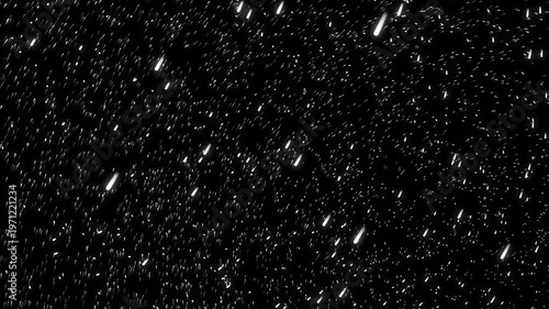 Space warp speed hyperspace journey through starfield, Flying through star fields in deep space. 3D Animation 4K