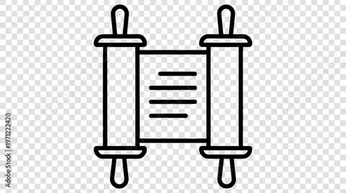 Torah Scroll Jewish Symbol.