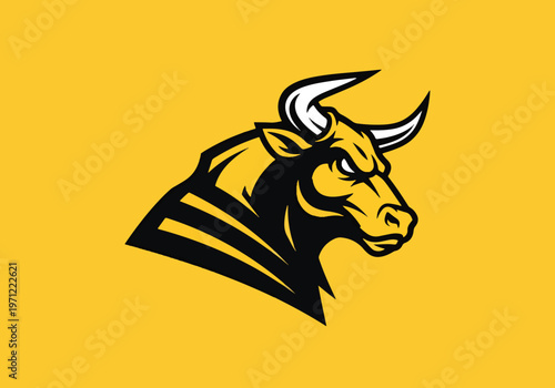Angry bull head mascot logo for sports: Gaming logo - Gaming Mascot - esport mascot vector illustration  Logo, Mascot, E-Sport, vector mascot - Mascot Logo