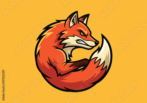 Fierce fox head mascot logo design art: Gaming logo - Gaming Mascot - esport mascot vector illustration  Logo, Mascot, E-Sport, vector mascot - Mascot Logo