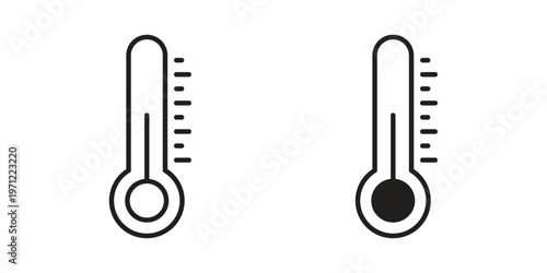 Thermometer icon concepts pack. icon set vector illustrations eps10