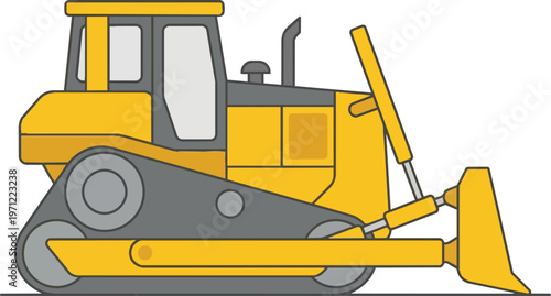 Bulldozer Construction Equipment Vehicle.