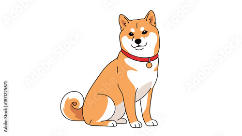 Simple illustration of a traditional Japanese wooden plaque known as an Ema with decorative knots on a soft blue background for cultural design.