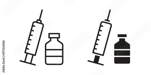 Vaccination icon concepts pack. icon set vector illustrations eps10