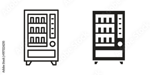 Vending machine icon concepts pack. icon set vector illustrations eps10